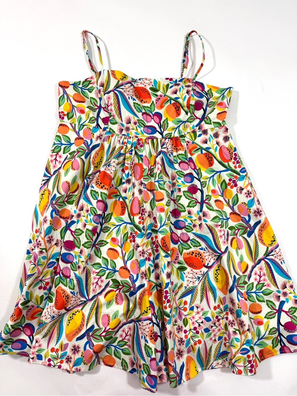 Hutch Bandeau Romper Anthropologie Floral Tropical Mango - Picture 3 of 11